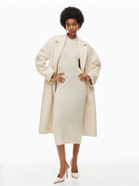 Aritizia Babaton -  Aesthetica Sleeveless Merino Wool Mockneck Midi Dress